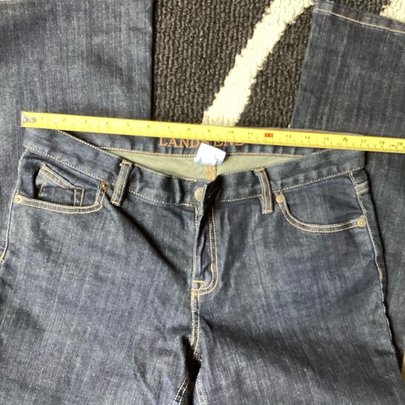 Lands End Dark Blue Flare Jeans 
Size 12/P - Picture 6 of 7